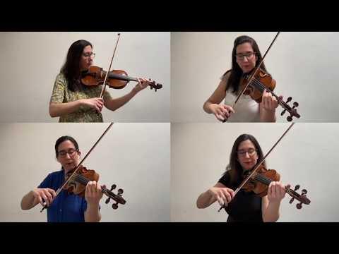 Telemann - Concerto for 4 Violins No. 2 in D major Allegro